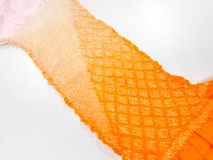 正絹　絞り　帯揚げ